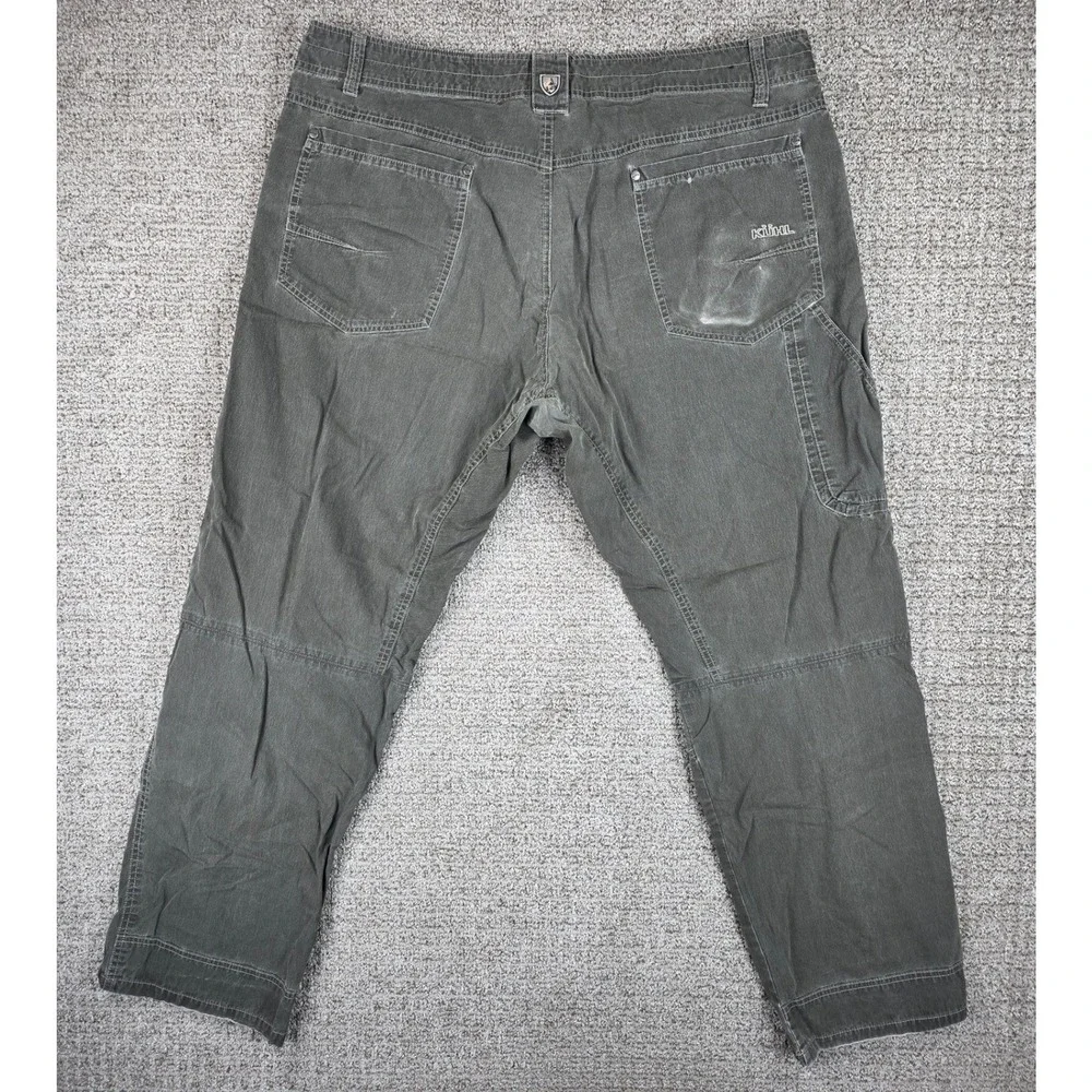 KUHL Mens Revolvr Pants Utility Hiking Work Outdoor Casual Size 40x32 Distressed